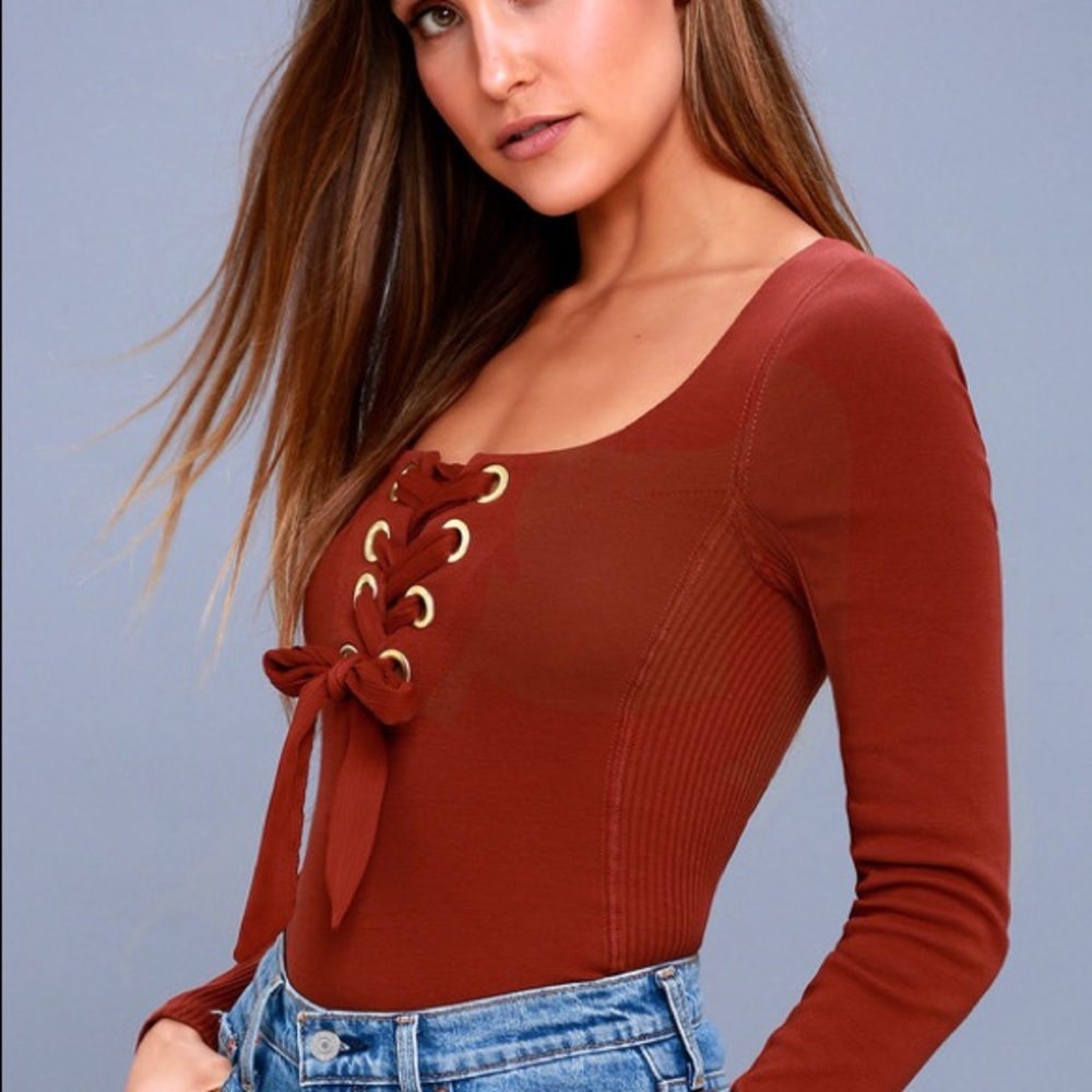 Free People Long-sleeve corset-style top